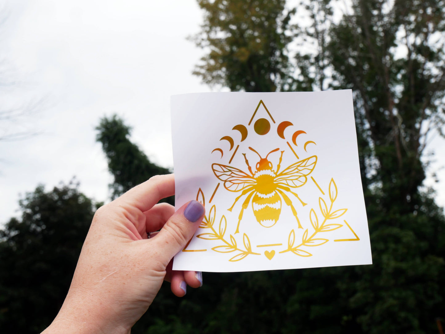 Celestial Bee Sticker Decal