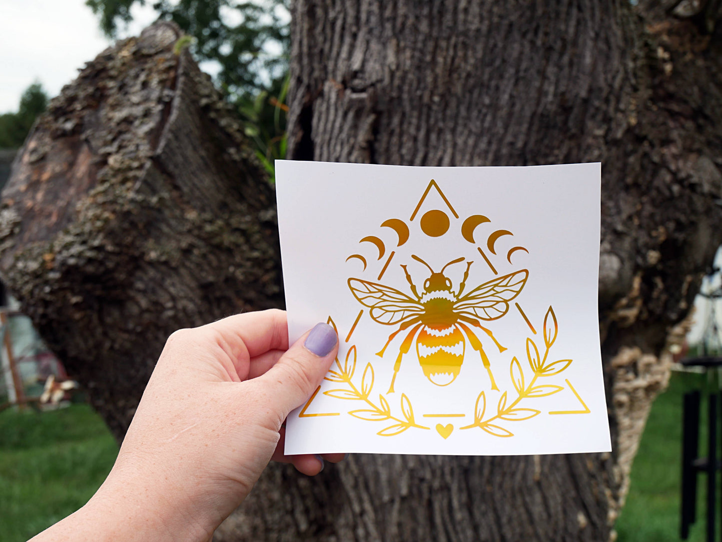 Celestial Bee Sticker Decal