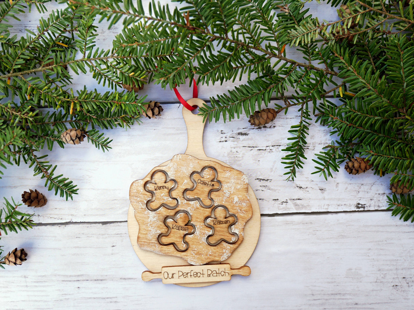 Custom Gingerbread Cookie Family Ornament