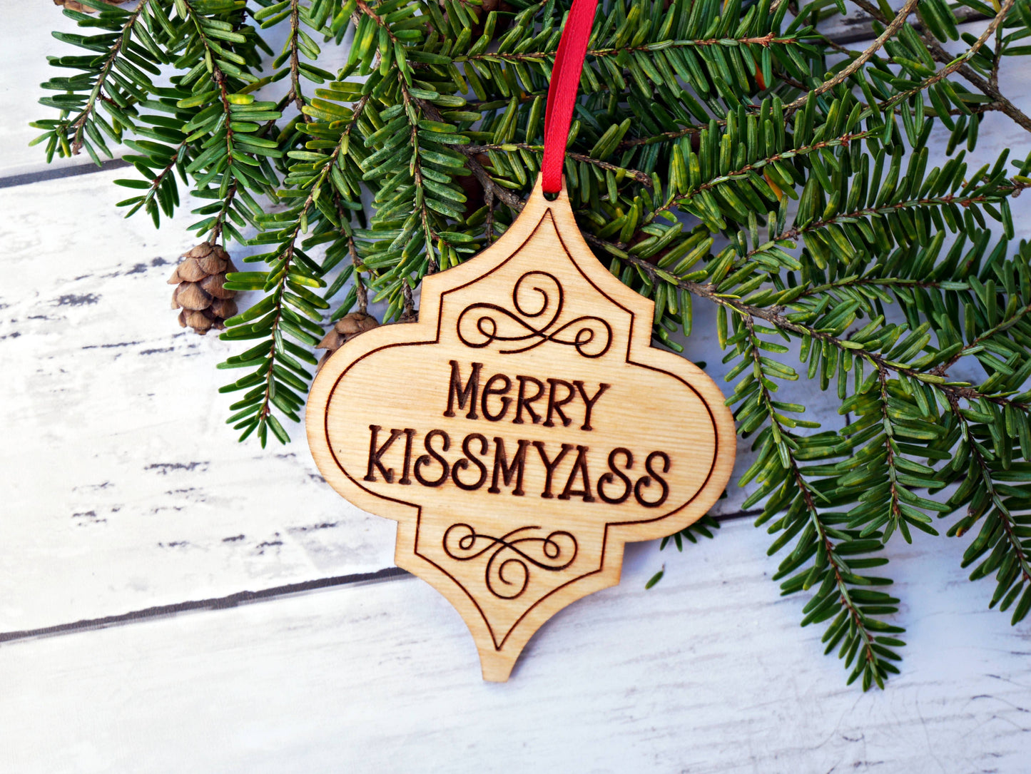 Merry Kissmyass Ornament