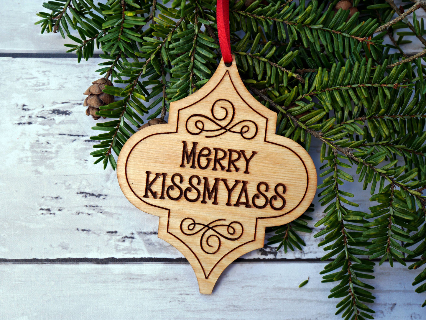 Merry Kissmyass Ornament