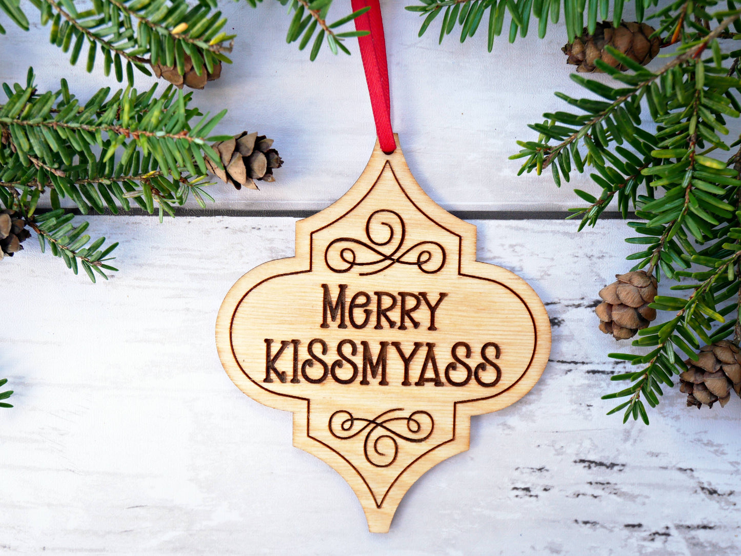 Merry Kissmyass Ornament