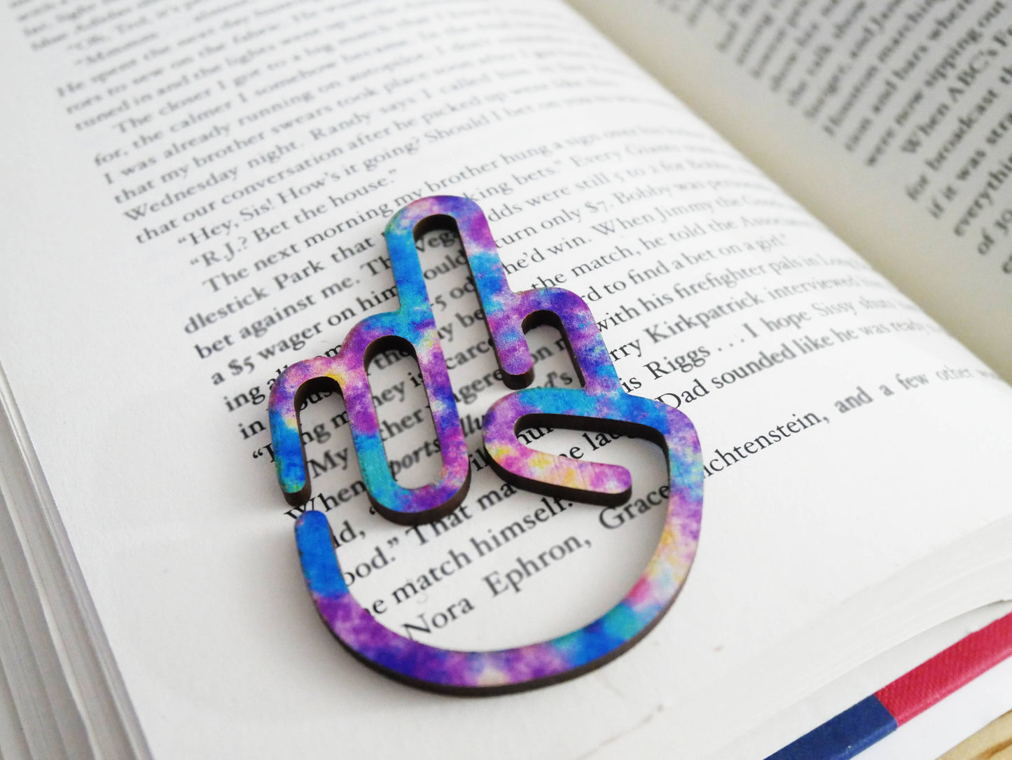 Middle Finger Bookmark Clip