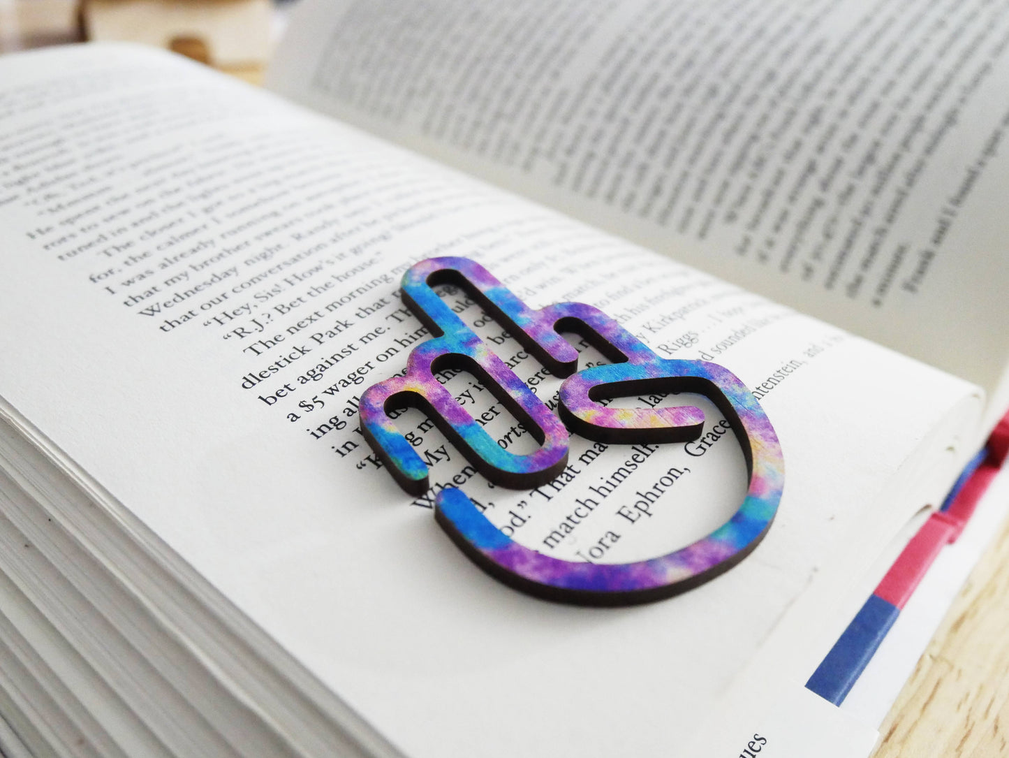 Middle Finger Bookmark Clip