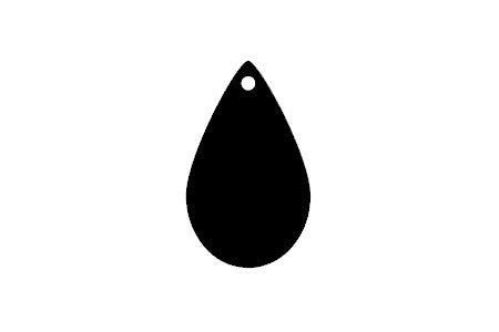 Teardrop Earring Blanks 1.25"