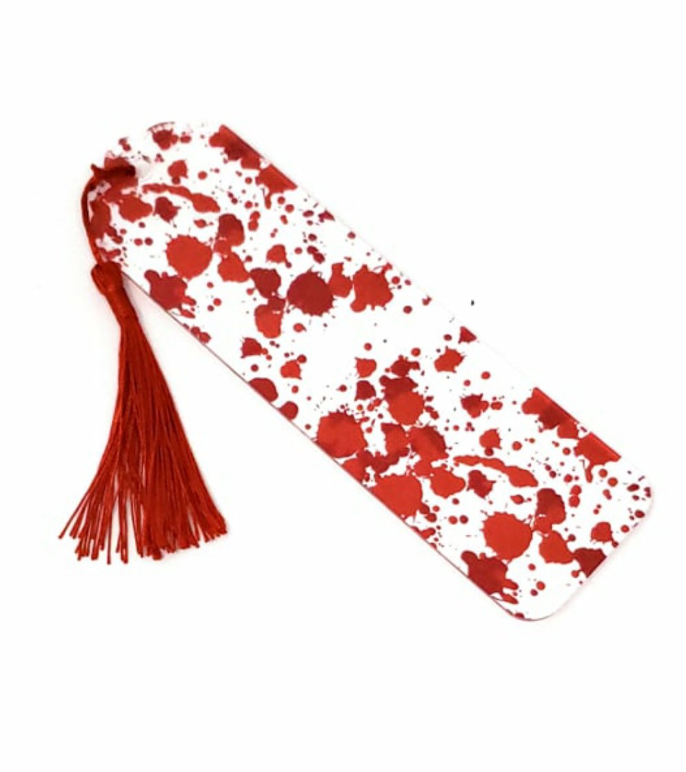 Blood Splatter Bookmark