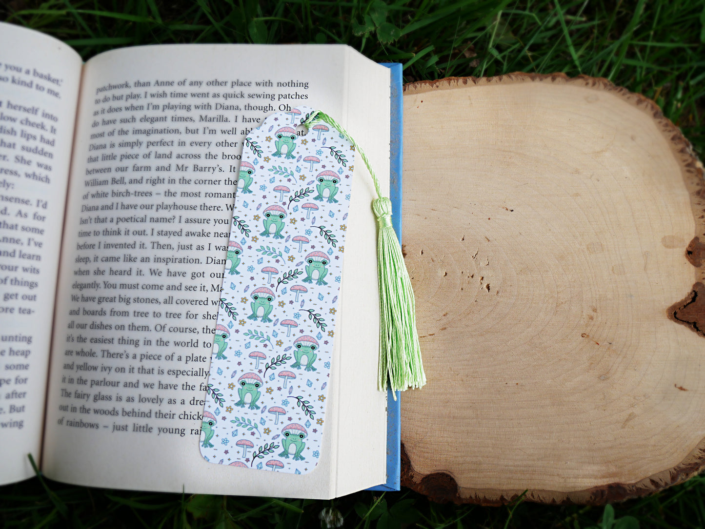 Frogs & Mushrooms Bookmark