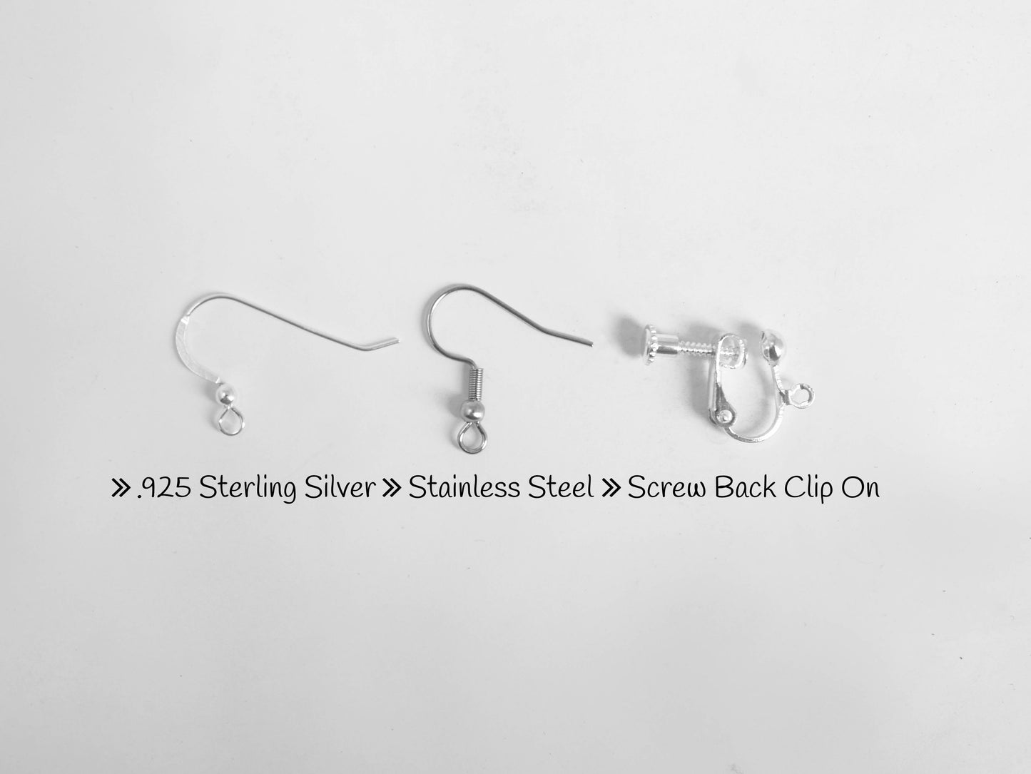 Christmas Pattern Earrings | Sterling Silver, Stainless Steel, or Clip On