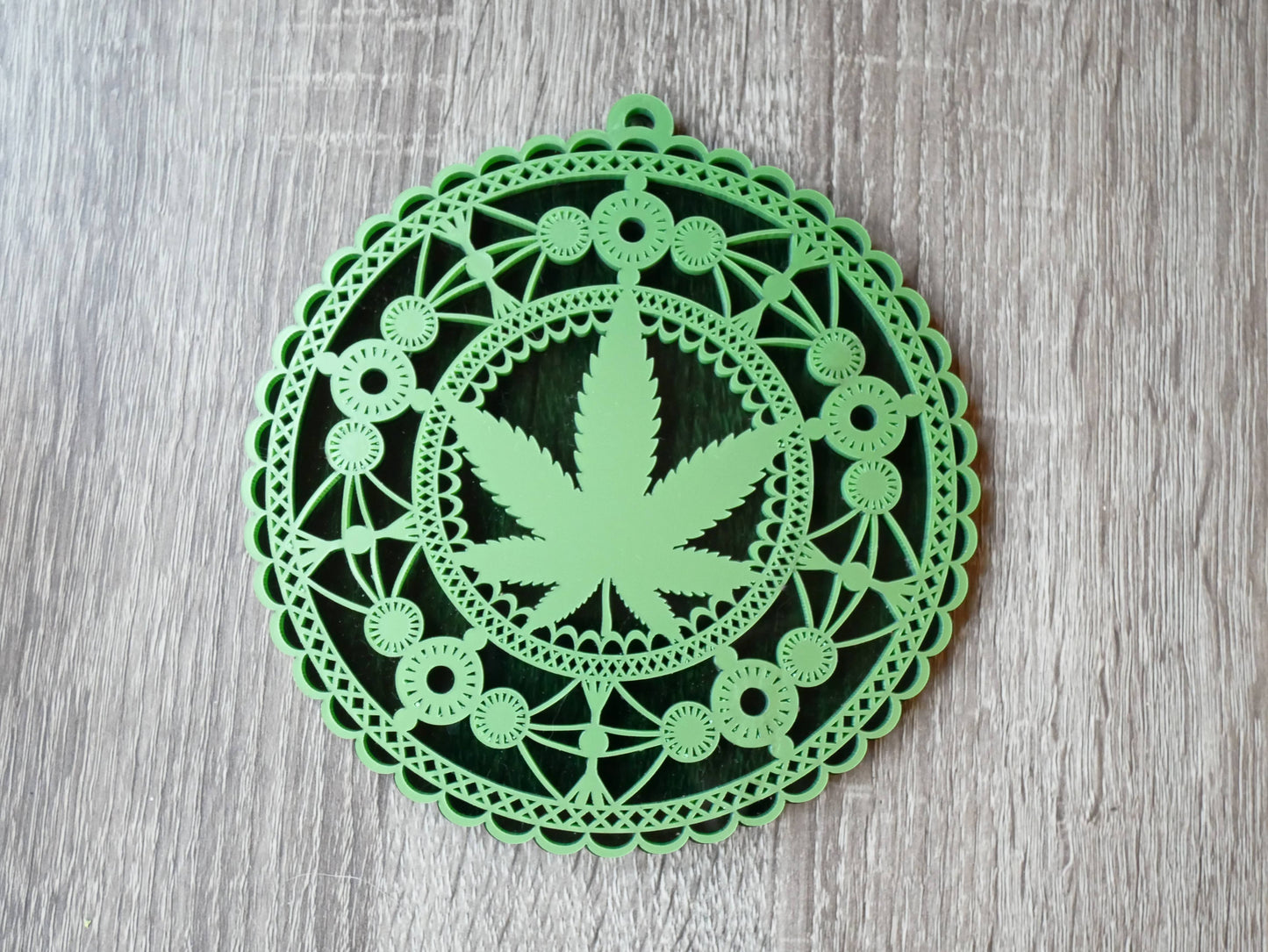 Marijuana Mandala Suncatcher