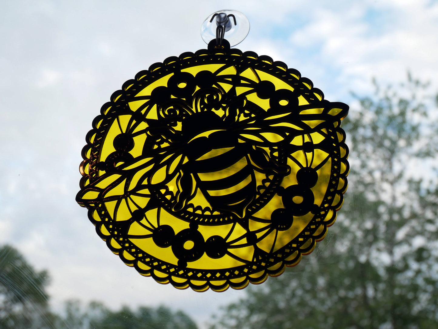 Bumblebee Mandala Suncatcher