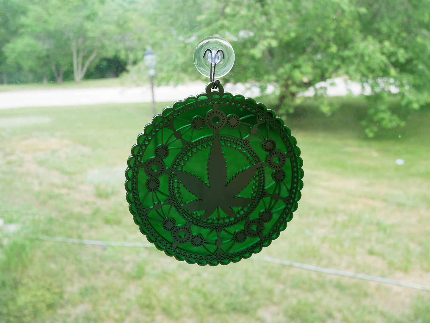 Marijuana Mandala Suncatcher