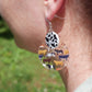 Cows & Bulls Pattern Earrings | Sterling Silver, Stainless Steel, or Clip On