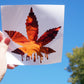 Marijuana Weed Dripping Holographic Sticker Decal