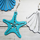 Wooden Beach Theme Ornament Set