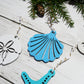 Wooden Beach Theme Ornament Set