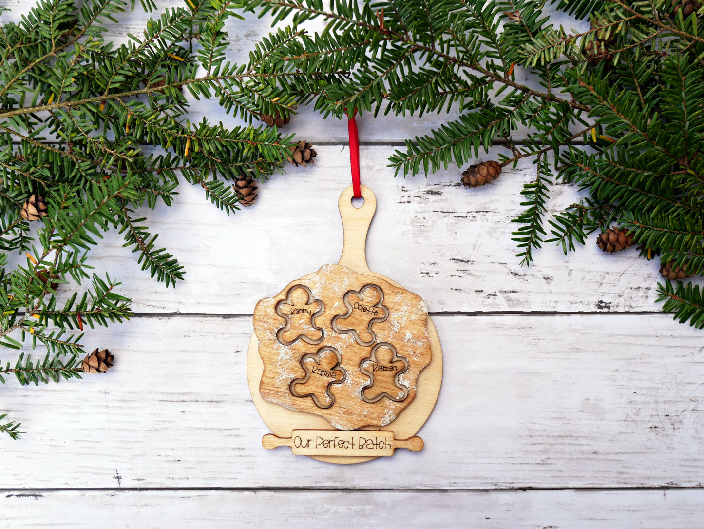 Custom Gingerbread Cookie Family Ornament