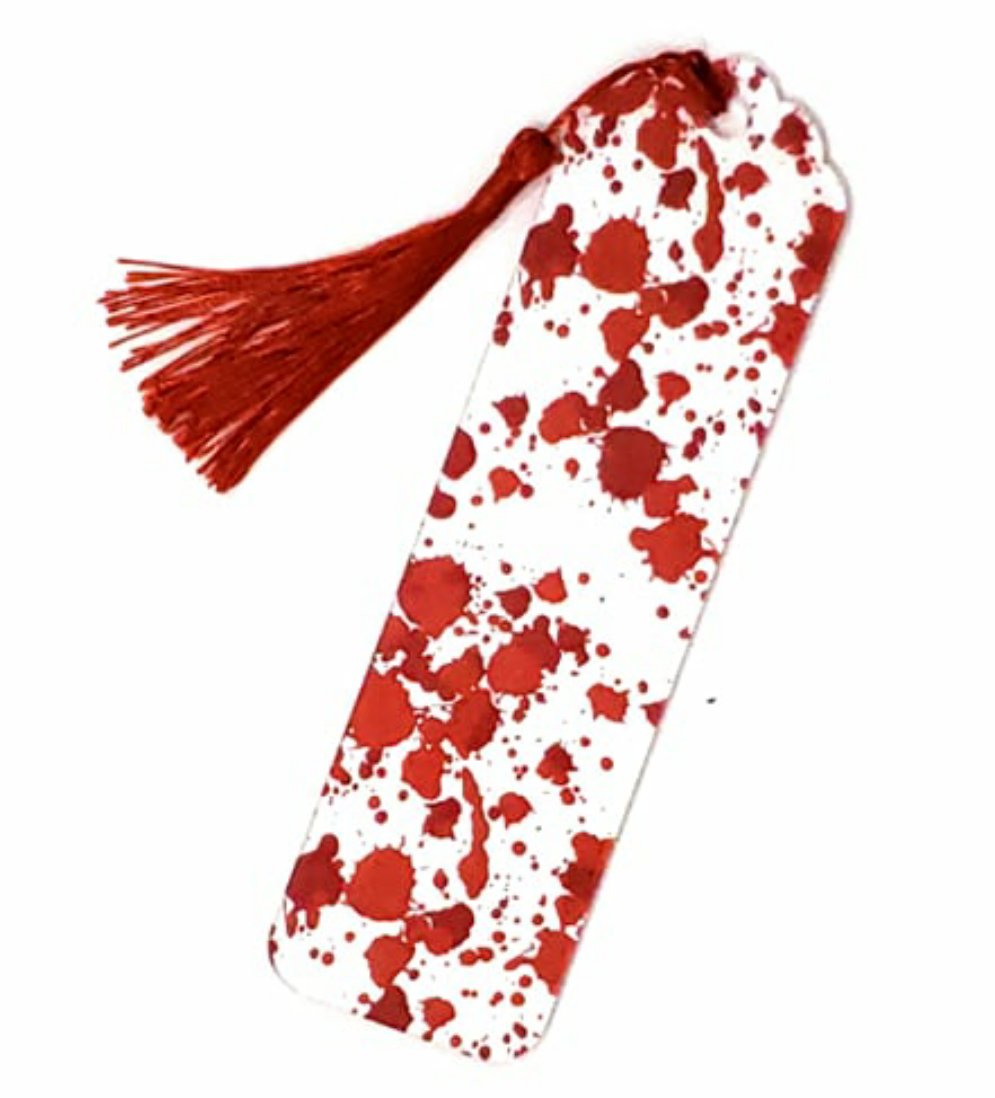 Blood Splatter Bookmark